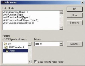 Add Fonts Control Panel in Windows