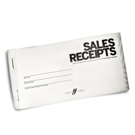 sales receipt pad