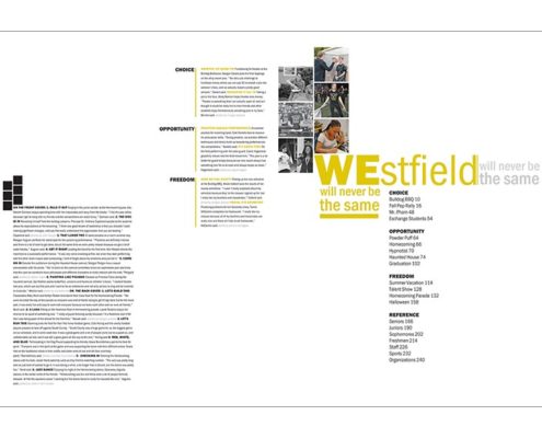 Westfield High School 2016 Endsheet