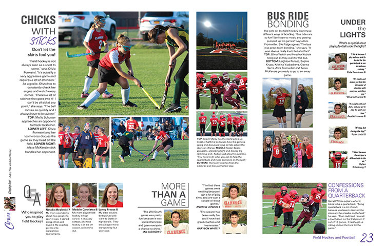 CLARENCE MIDDLE SCHOOL - 2018 SPORTS - Yearbook Discoveries