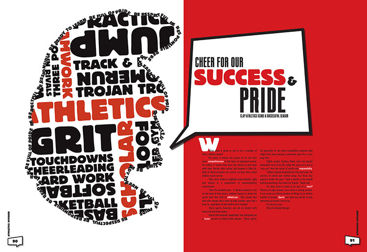 CLAY MIDDLE SCHOOL 2018 DIVIDERS Yearbook Discoveries