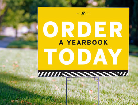 Lawn Sign - Order a Yearbook