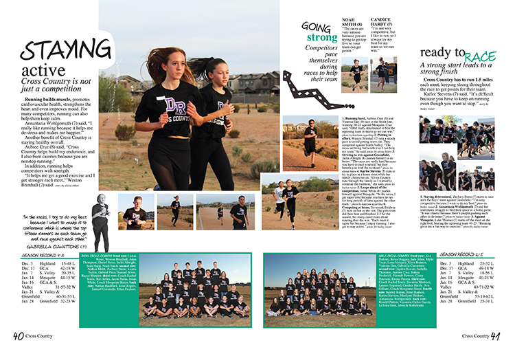 Desert Ridge Junior High School 2020 Sports Yearbook Discoveries