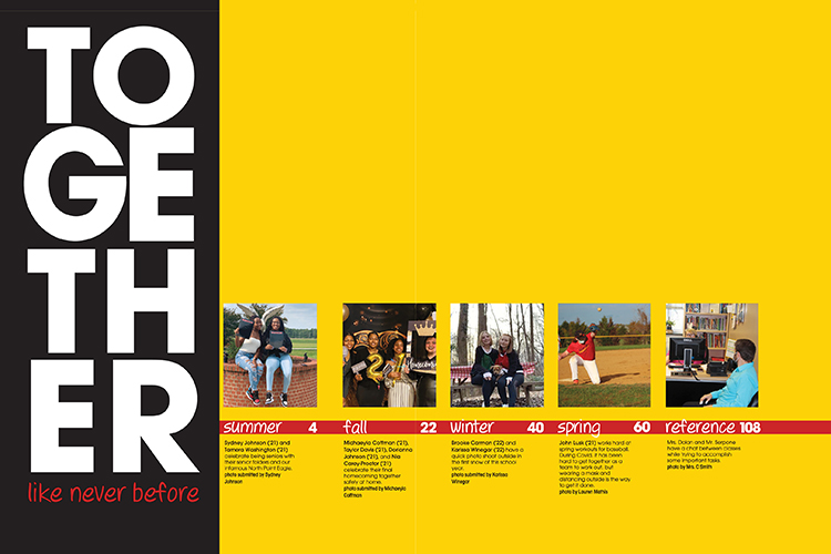 North Point High School 2021 Endsheets Yearbook Discoveries