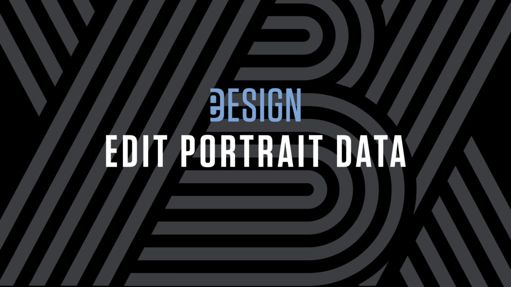 Editing Portrait Data