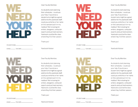 We Need Your Help Postcards
