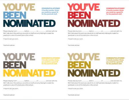 You’ve Been Nominated Postcards